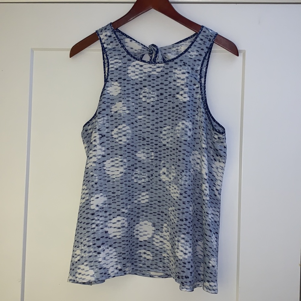 Lou & Grey NWOT Fizzout Fluid Tie Back Tank Top